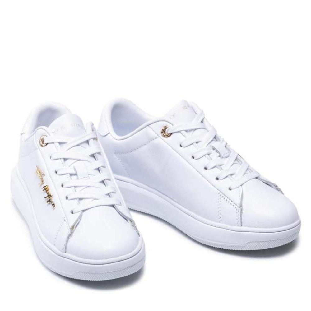 Tommy Hilfiger FW0FW05806-YBR Kadın Ayakkabı Beyaz