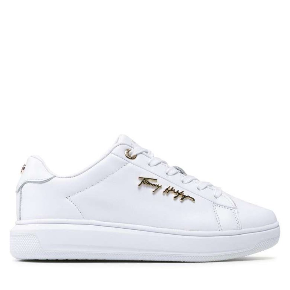 Tommy Hilfiger FW0FW05806-YBR Kadın Ayakkabı Beyaz