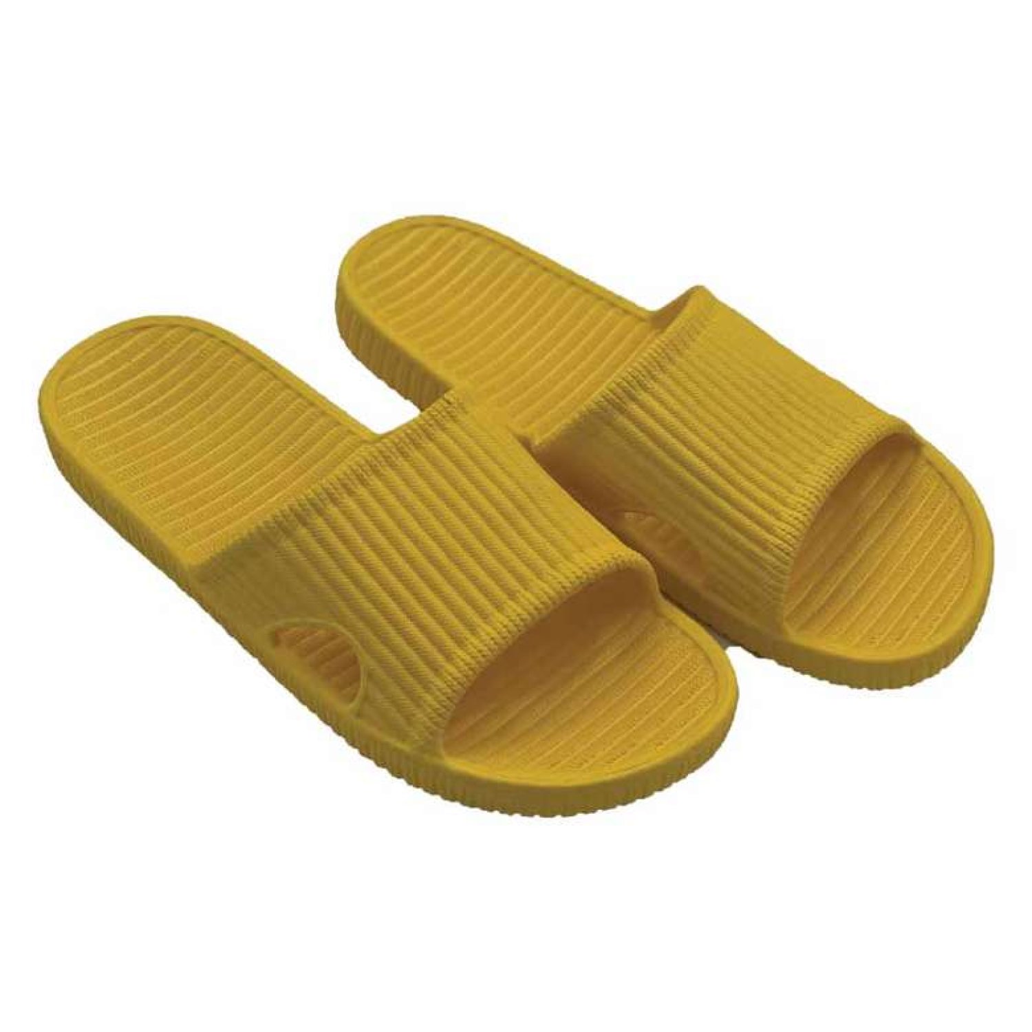 Bayan Çizgili Sauna Terlik Sarı