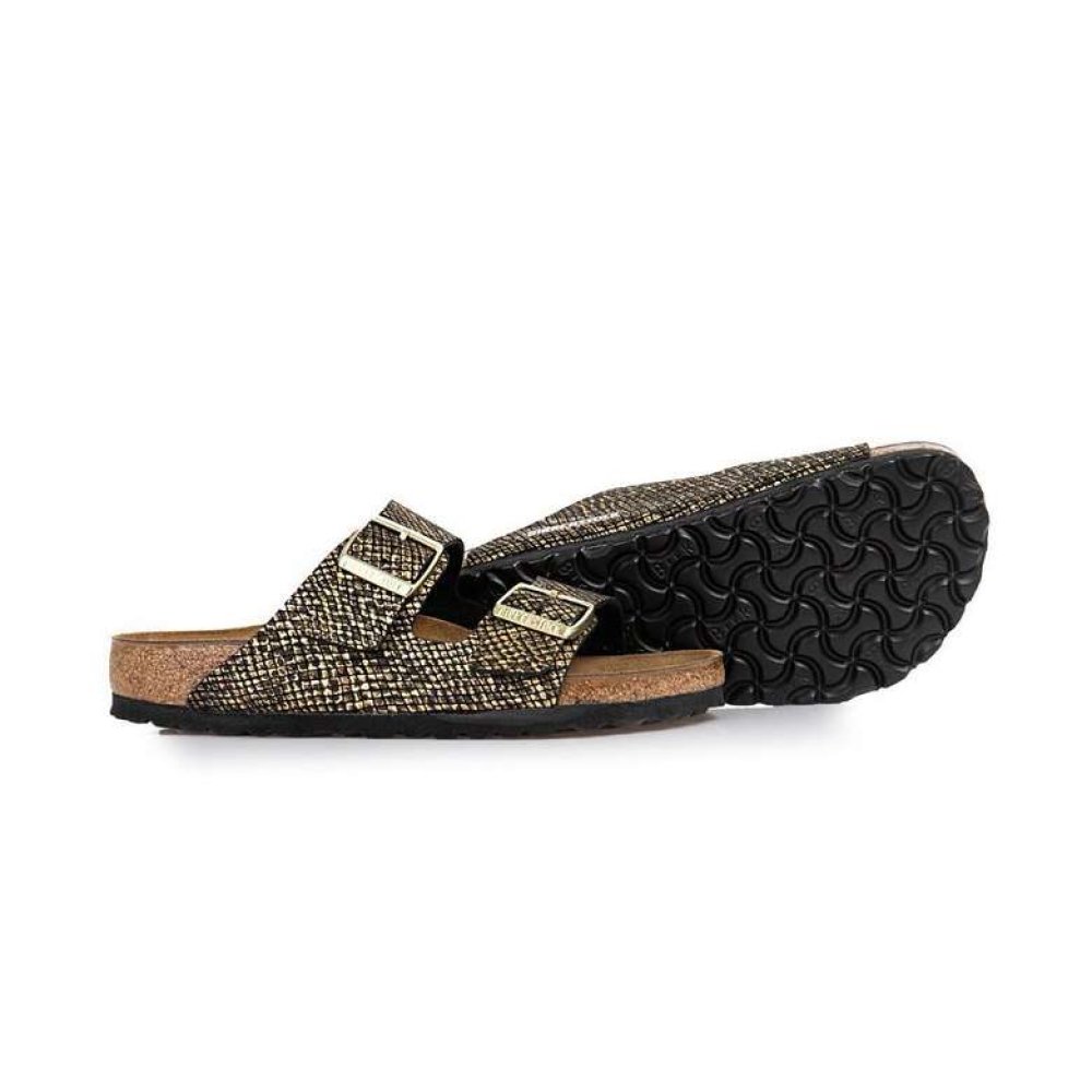 Birkenstock Arizona 1018407 Kadın Terlik Siyah/Gold
