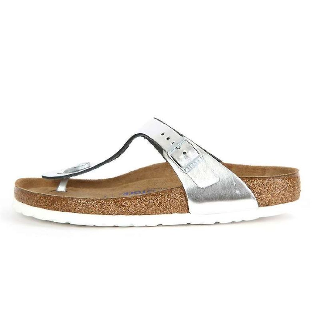 Birkenstock Gizeh 1003674 Kadın Terlik Gümüş