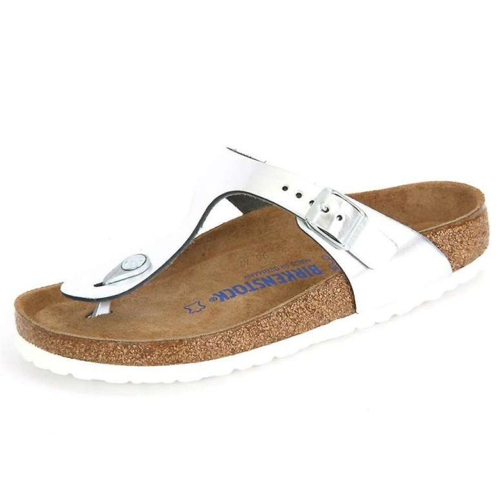 Birkenstock Gizeh 1003674 Kadın Terlik Gümüş