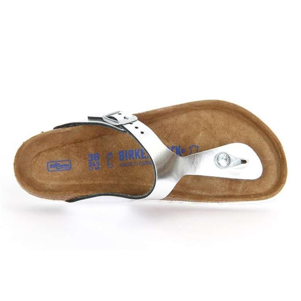 Birkenstock Gizeh 1003674 Kadın Terlik Gümüş