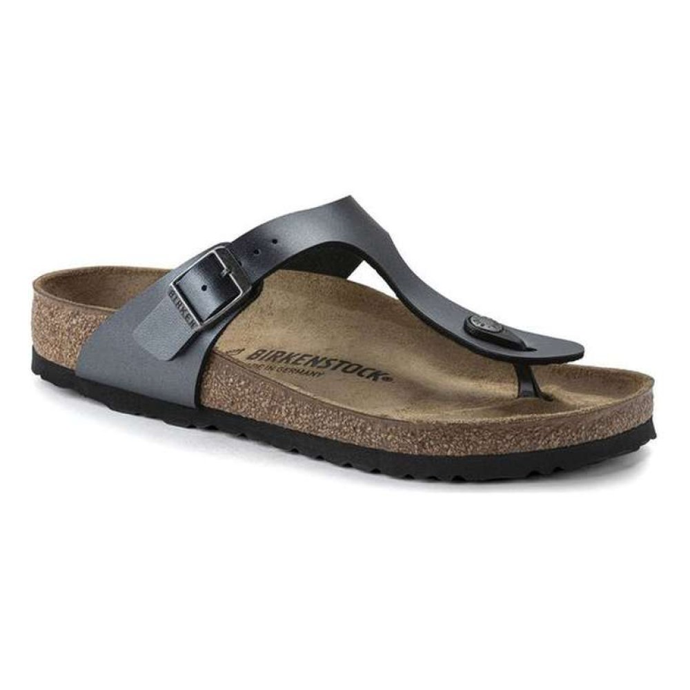 Birkenstock Gizeh 1021428 Kadın Terlik Metalik Gri