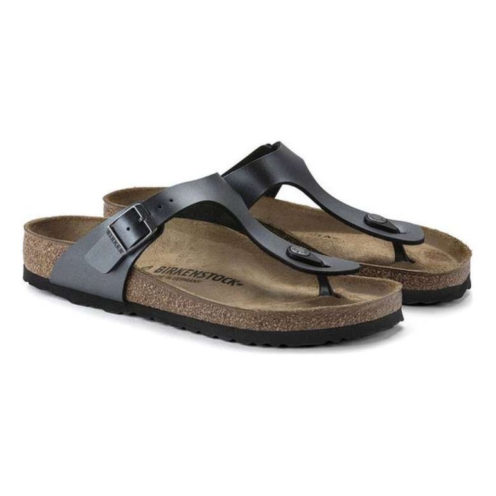Birkenstock Gizeh 1021428 Kadın Terlik Metalik Gri