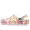 Crocs Classic Tie Dye Graphic Clog 205453-83B Kadın Terlik Pembe Beyaz