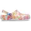 Crocs Classic Tie Dye Graphic Clog 205453-83B Kadın Terlik Pembe Beyaz