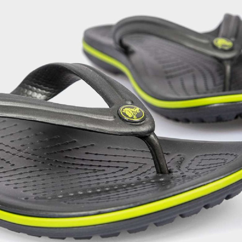 Crocs Crocband Flip 11033-0A1 Unisex Terlik Siyah Yeşil