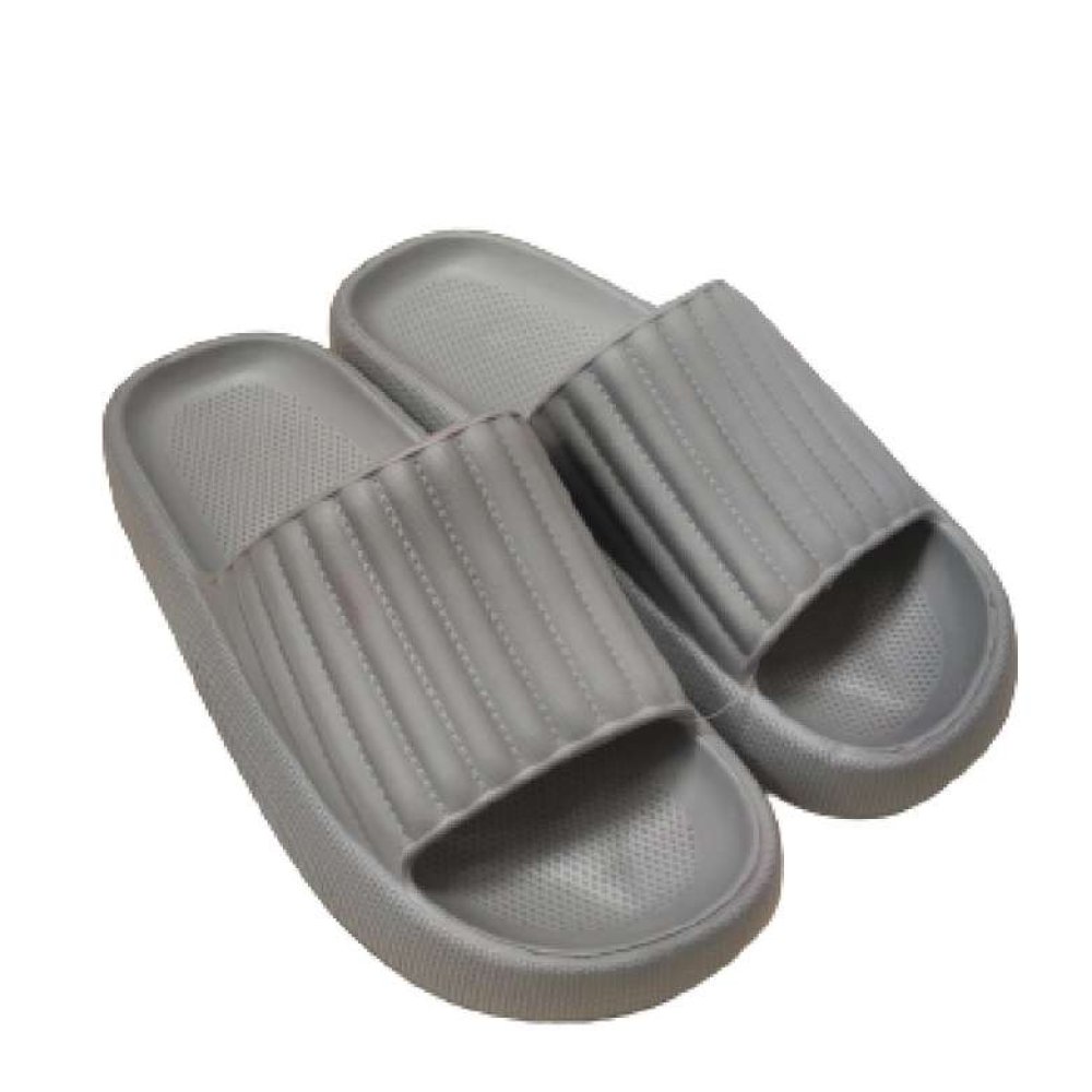 Juno Kadın Kalın Taban Fitilli Terlik Gri