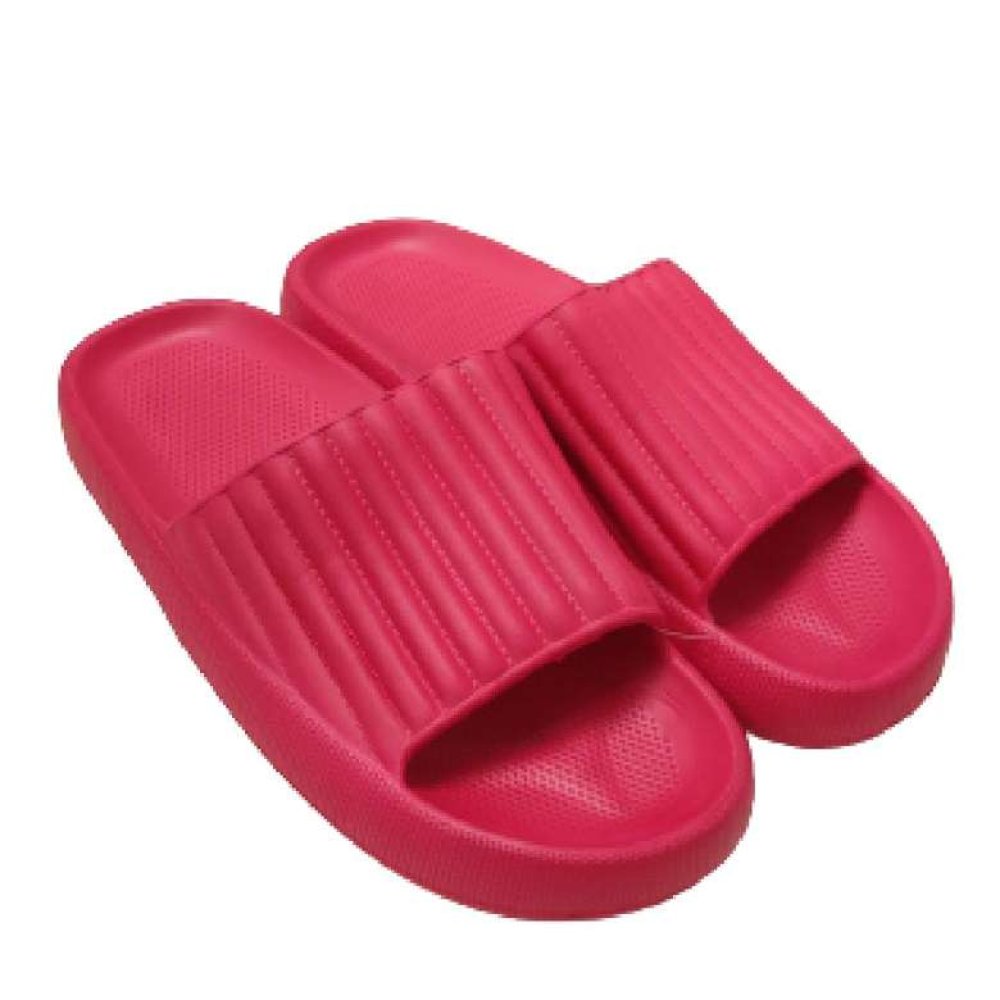 Juno Kadın Kalın Taban Fitilli Terlik Kırmızı