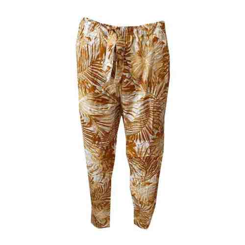 Kadın Viskon Cepsiz Pantolon Hardal