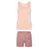 Silk & Blue Kadın Kolsuz Atlet Şort Takımı Pembe