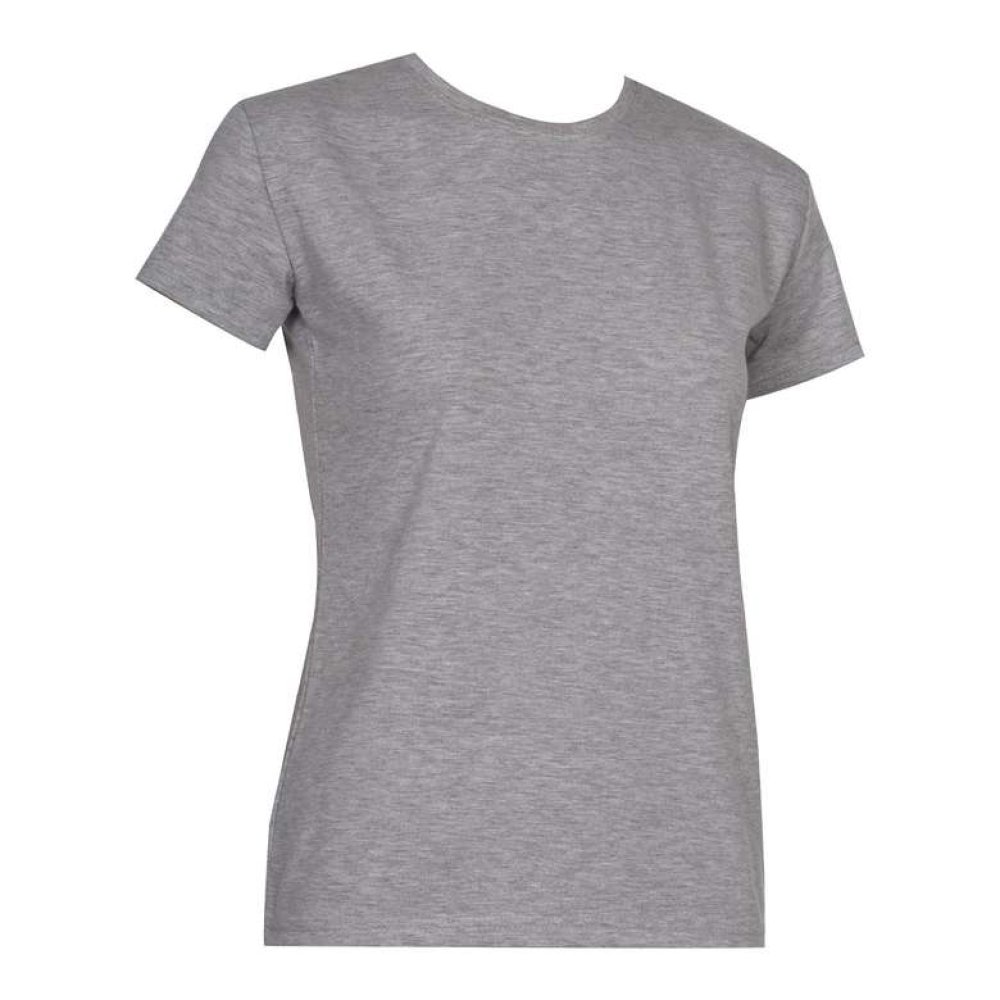 Silk & Blue Kadın Basic T-shirt Gri