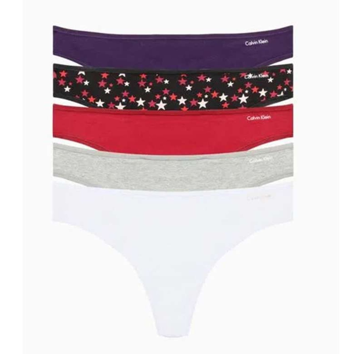 Calvin Klein  QD3746-902 Kadın İç Çamaşırı 5'li Çok Renkli