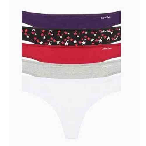Calvin Klein  QD3746-902 Kadın İç Çamaşırı 5'li Çok Renkli