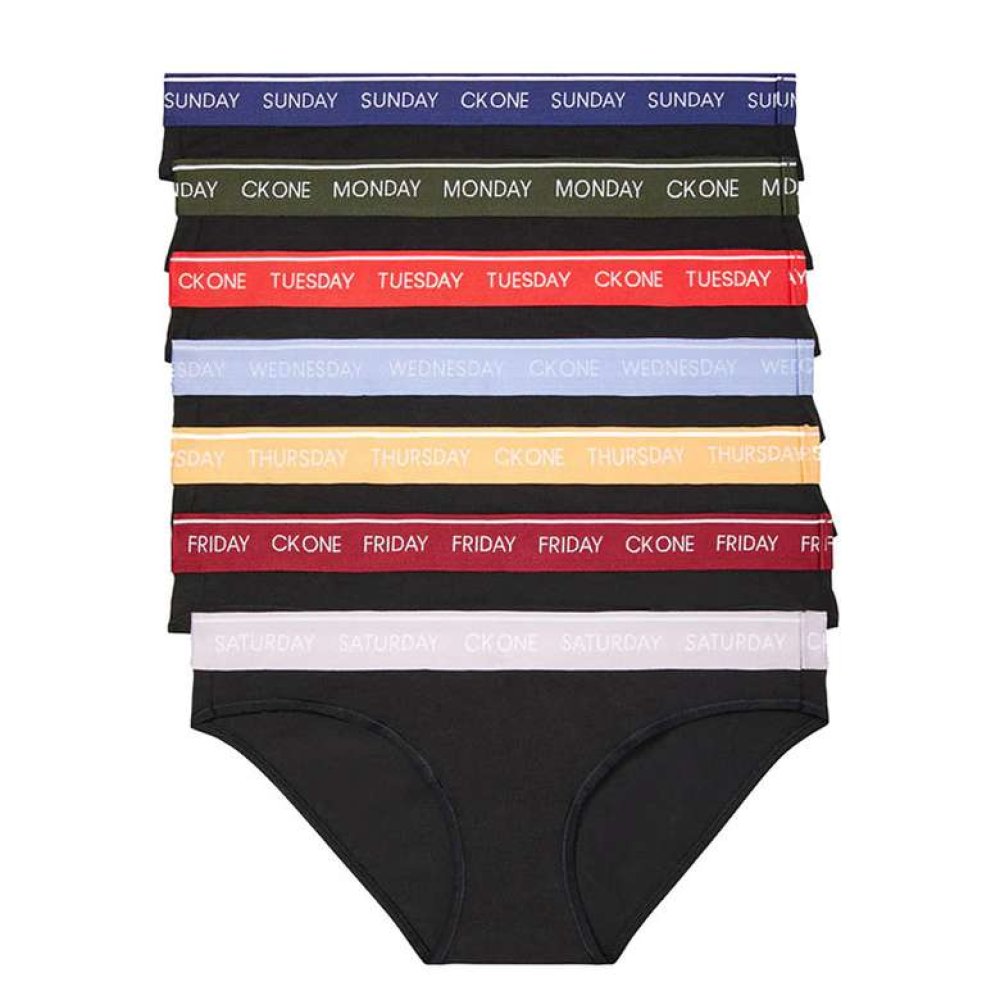 Calvin Klein  QF5937-902 Kadın İç Çamaşırı 7'li Thong Çok Renkli