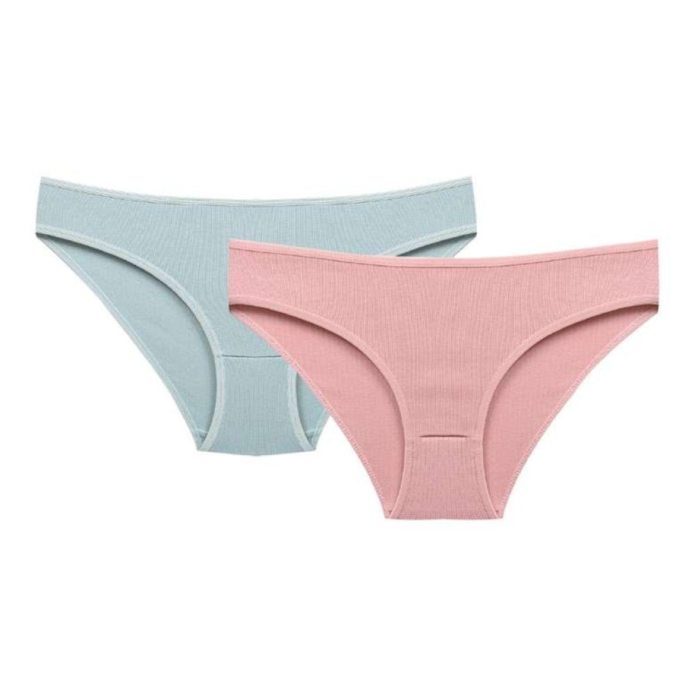 Silk & Blue Kadın Slip 2'li Pembe Yeşil