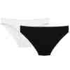 Silk & Blue Kadın Slip 2'li Siyah Beyaz