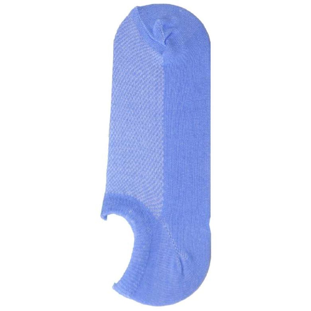 Silk & Blue Kadın/Erkek Görünmez Çorap Mavi