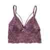 Silk & Blue Dantelli Kadın Bralet Mor