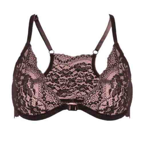 Silk & Blue Kadın Dantel Balenli Sütyen Gül Kurusu
