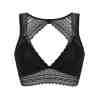 Silk & Blue Kadın Dantelli Bralet Siyah