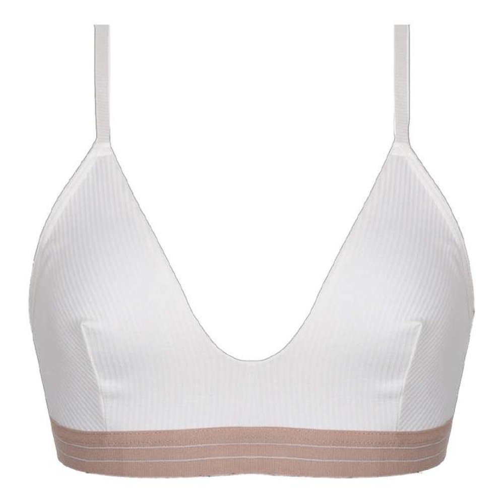 Silk & Blue Kadın Fitilli Büstiyer Beyaz