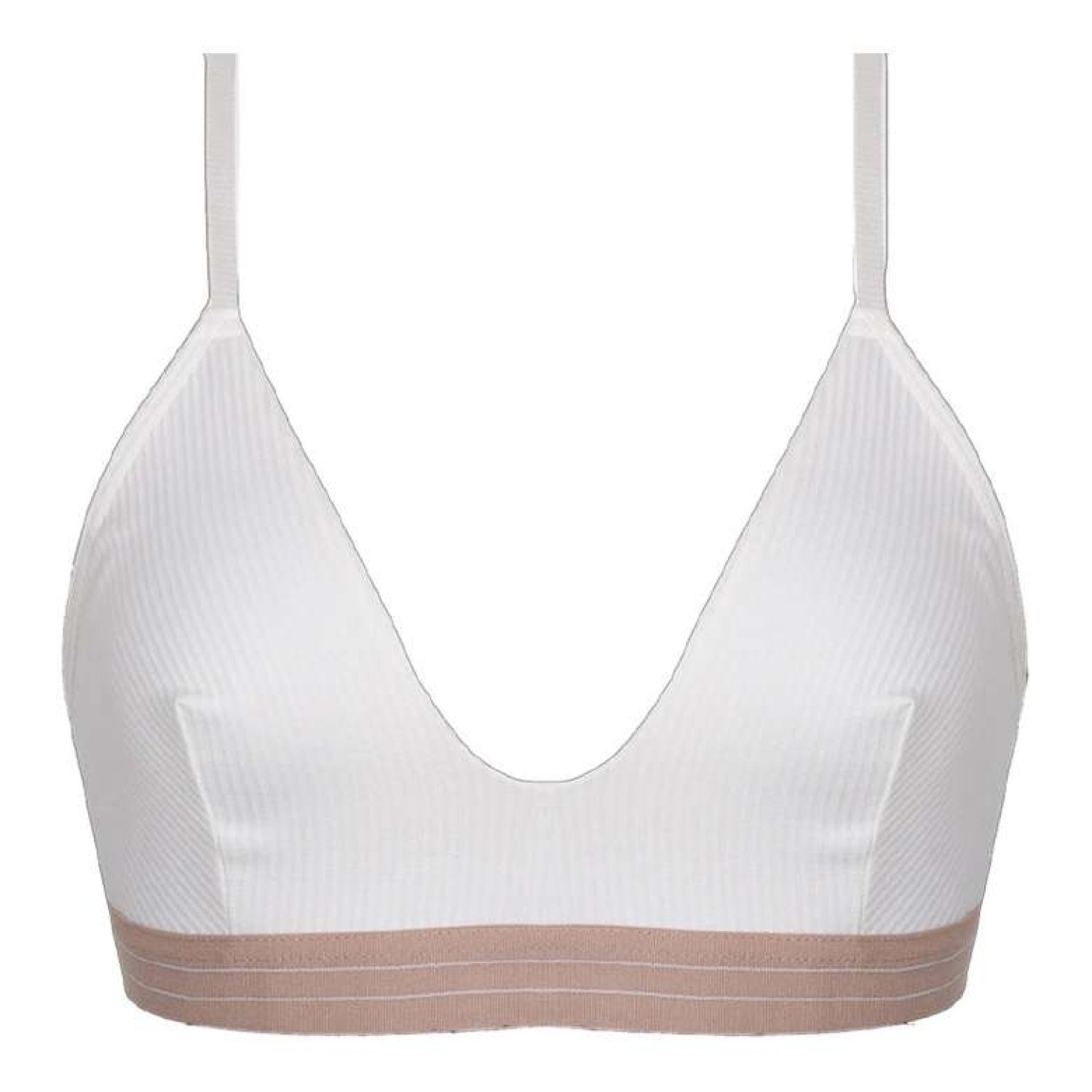 Silk & Blue Kadın Fitilli Büstiyer Beyaz