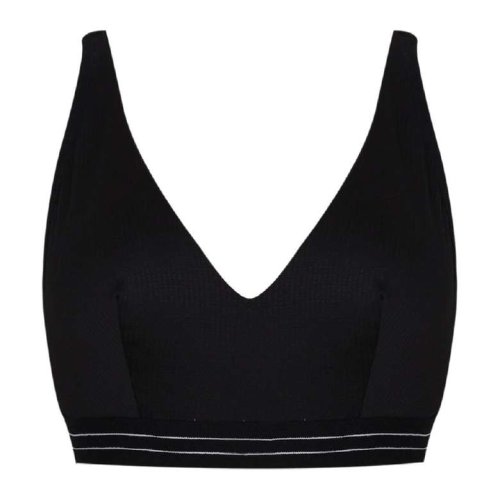 Silk & Blue Kadın Fitilli Büstiyer Siyah