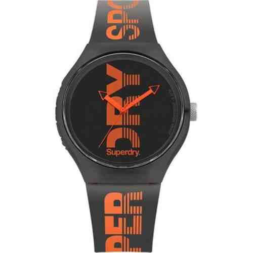 Superdry SYG189BO Erkek Kol Saati Siyah Turuncu