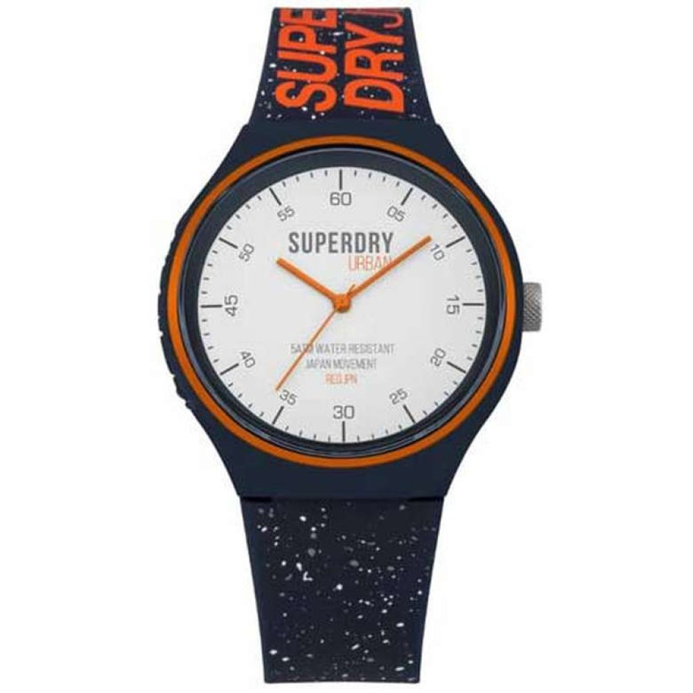 Superdry SYG227U Erkek Kol Saati Lacivert Turuncu