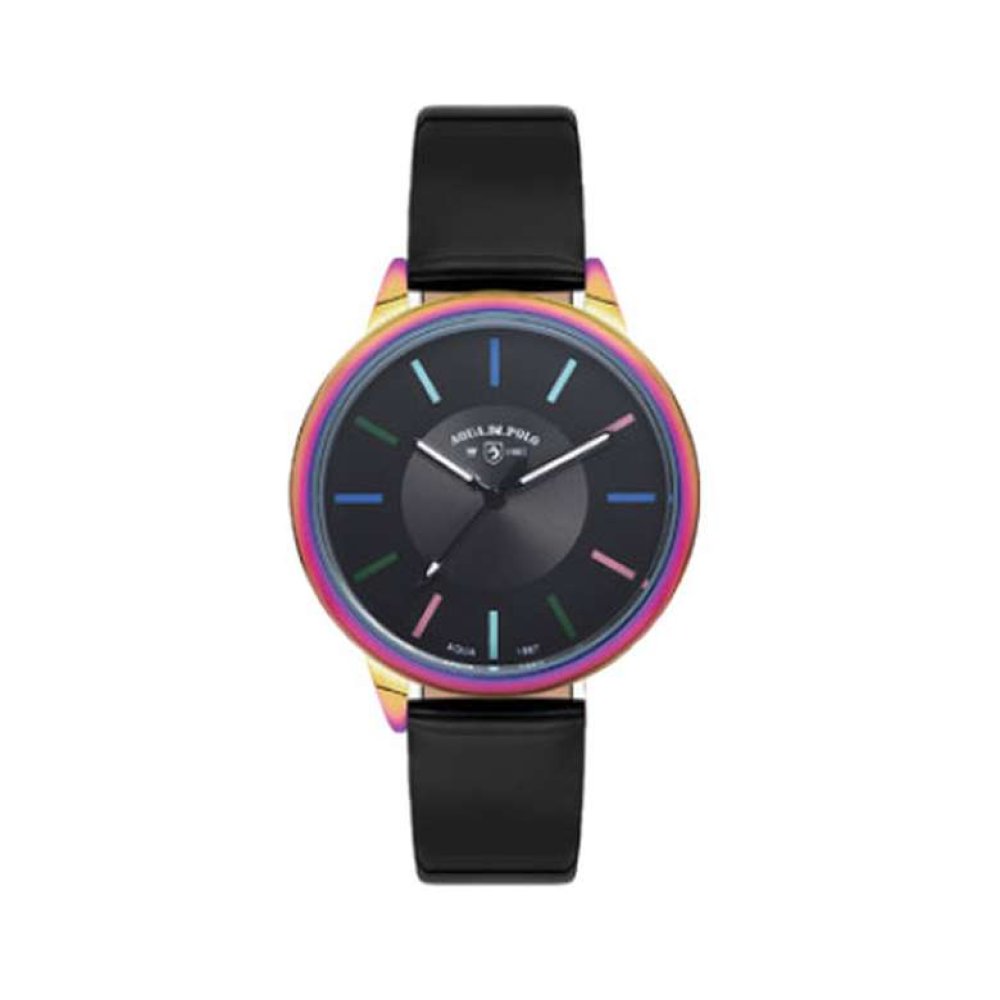 Aqua Di Polo Unisex Kol Saati Siyah Turkuaz