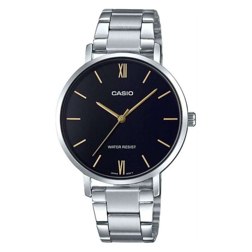 Casio LTP-VT01D-1Budf Kadın Kol Saati Gümüş Siyah