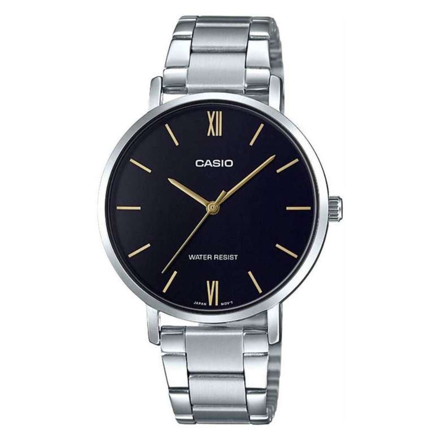 Casio LTP-VT01D-1Budf Kadın Kol Saati Gümüş Siyah