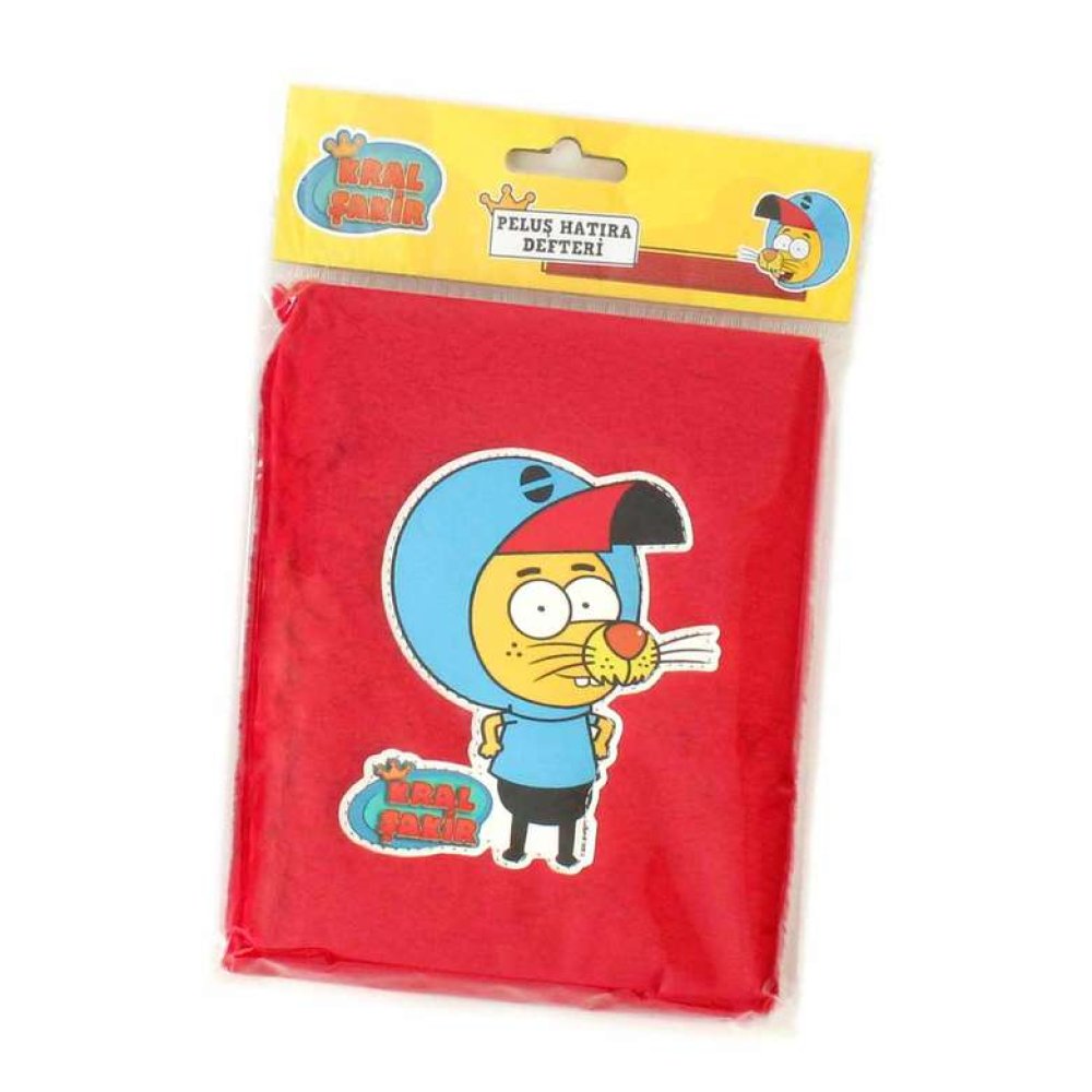 Kral Şakir Peluş Defter Kırmızı