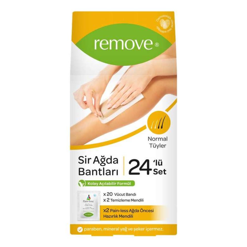 Remove Sir Ağda Bandı Normal Tüyler 24'lü
