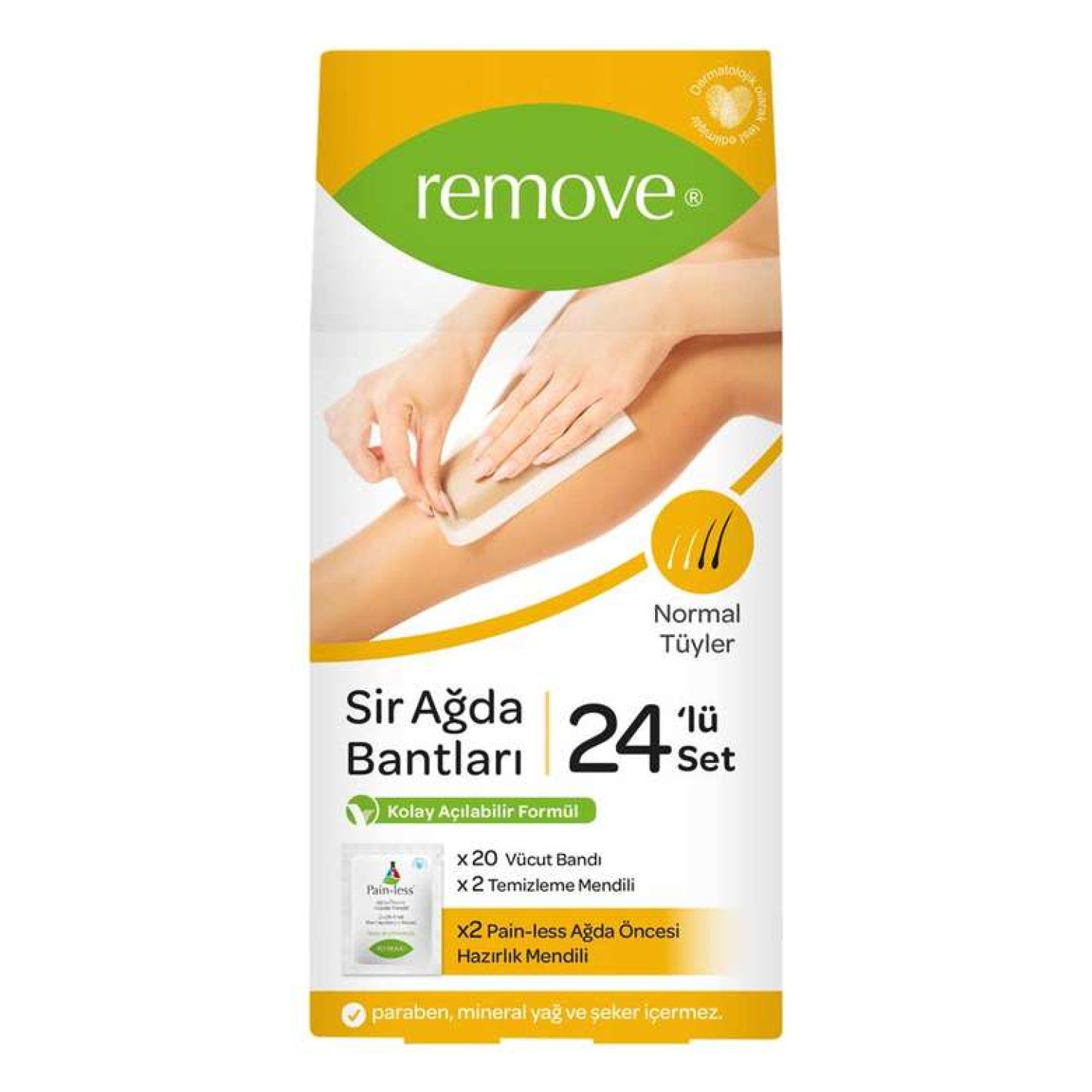 Remove Sir Ağda Bandı Normal Tüyler 24'lü