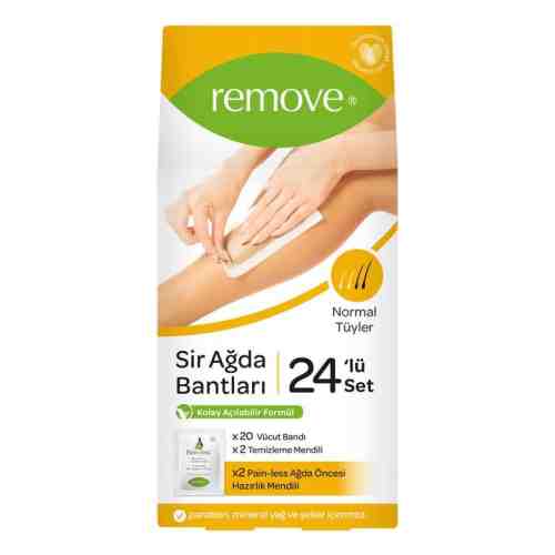 Remove Sir Ağda Bandı Normal Tüyler 24'lü