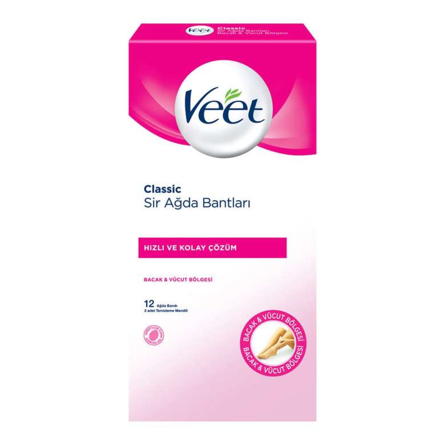 Veet Ağda Bandı Klasik 12 Adet