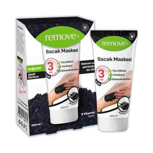 Remove Bacak Maskesi Aktif Karbon 200 Ml