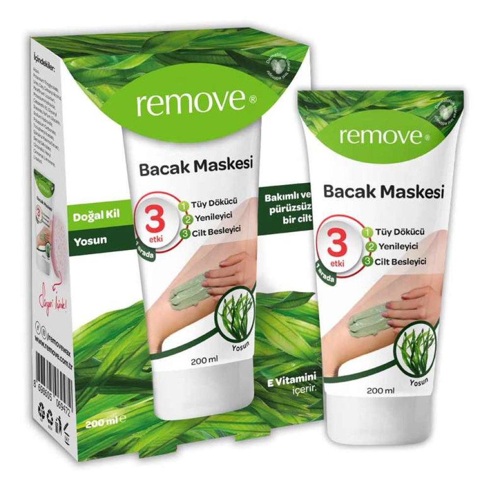 Remove Bacak Maskesi Yosun Özlü 200 Ml