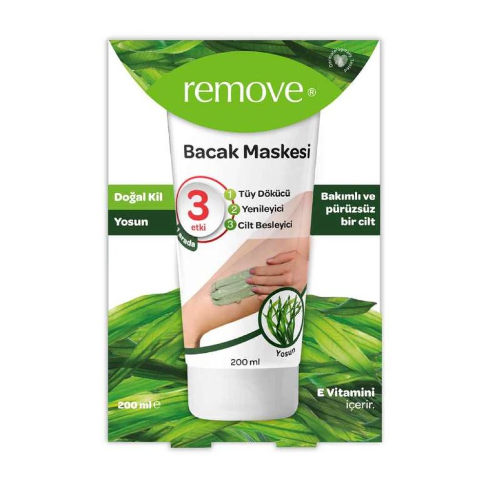 Remove Bacak Maskesi Yosun Özlü 200 Ml