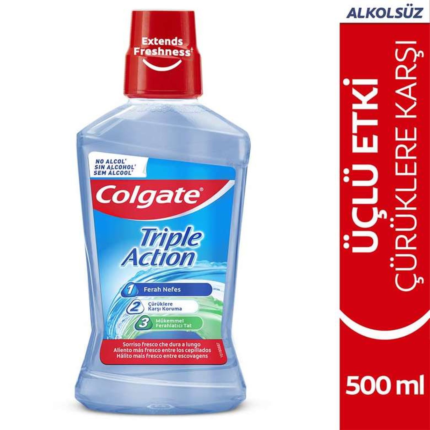 Colgate Ağız Bakım Suyu Üçlü Etki 500 Ml