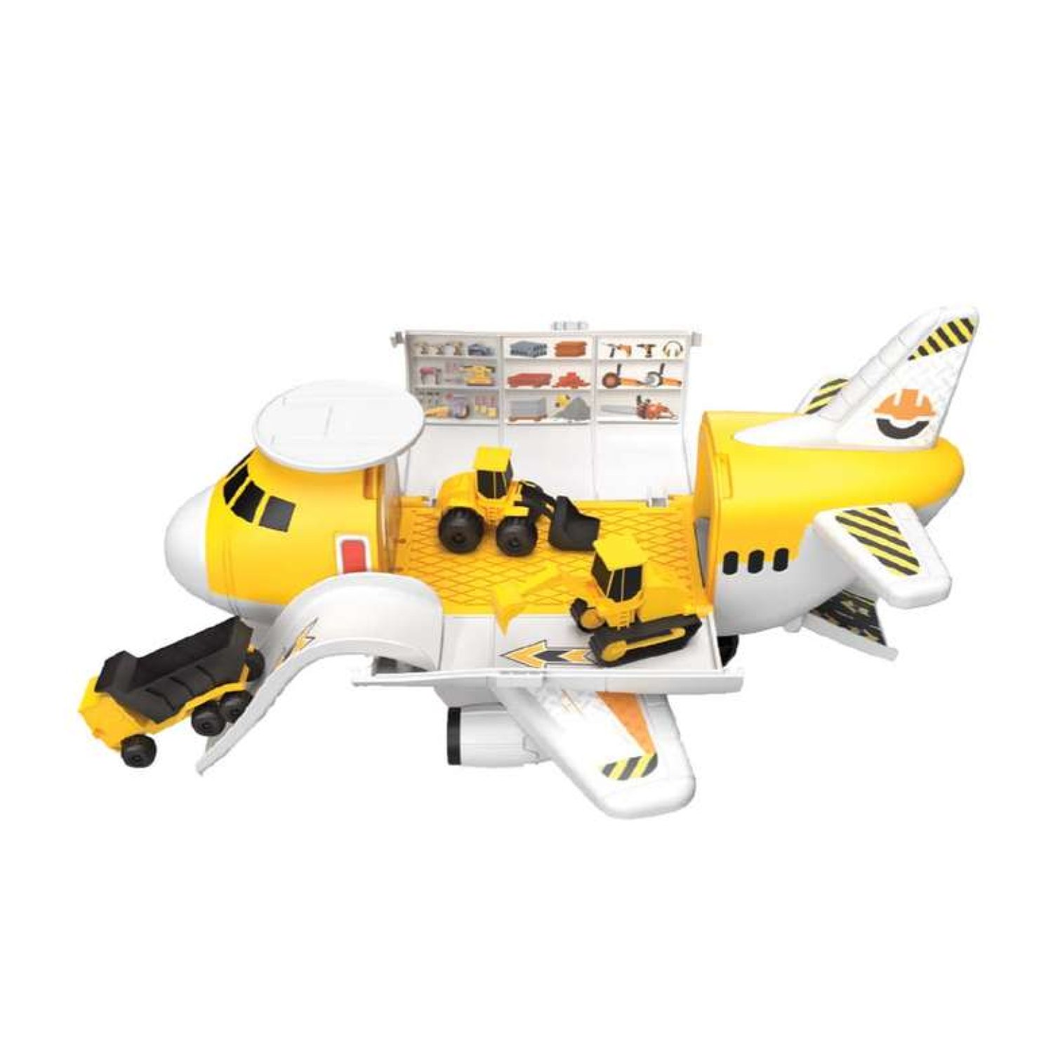 Oyuncak Uçak Evim ve İnşaat Uçağı Turuncu