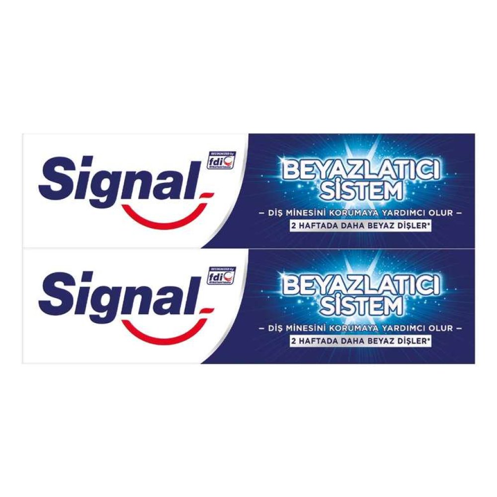 Signal Beyazlatıcı Sistem Diş Macunu 2X75 ml