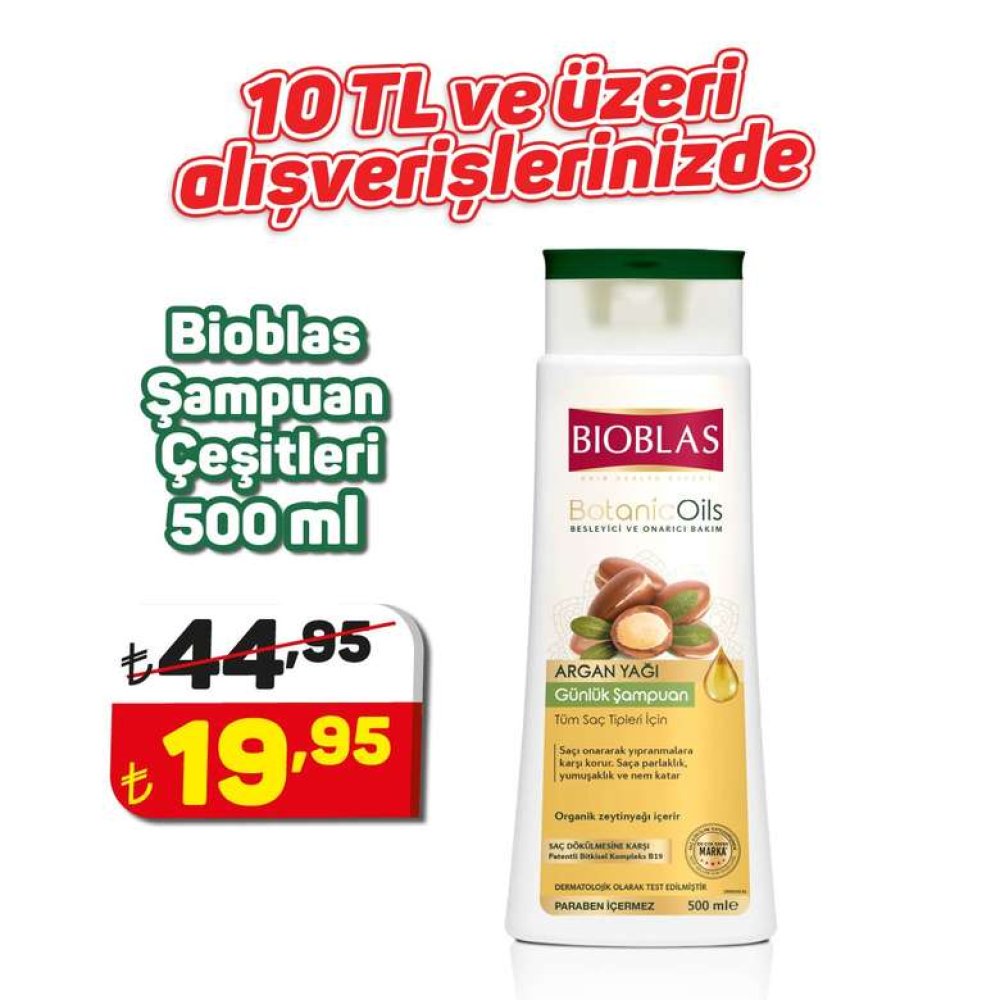 Bıoblas Şampuan Argan 500 Ml