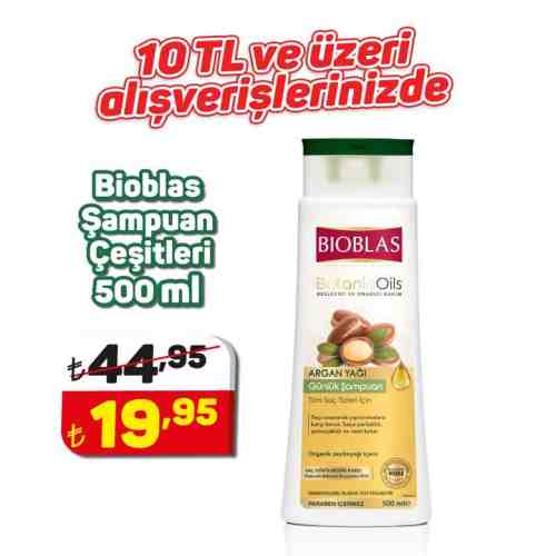 Bıoblas Şampuan Argan 500 Ml
