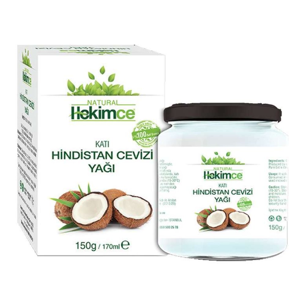 Natural Hekimce Katı Hindistan Cevizi Yağı 150 G