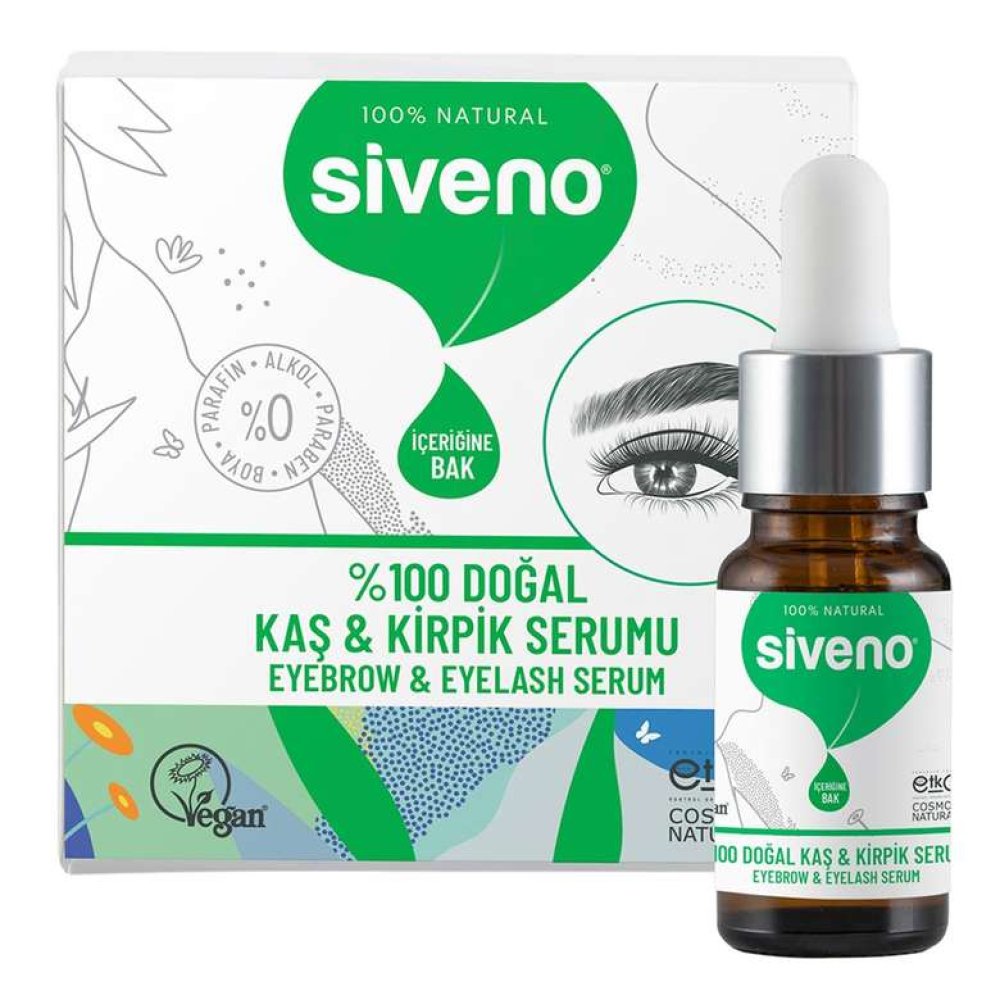 Siveno %100 Doğal Kaş & Kirpik Serumu 10 Ml
