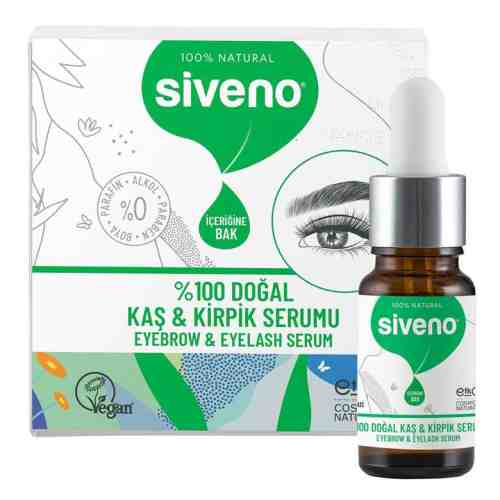 Siveno %100 Doğal Kaş & Kirpik Serumu 10 Ml